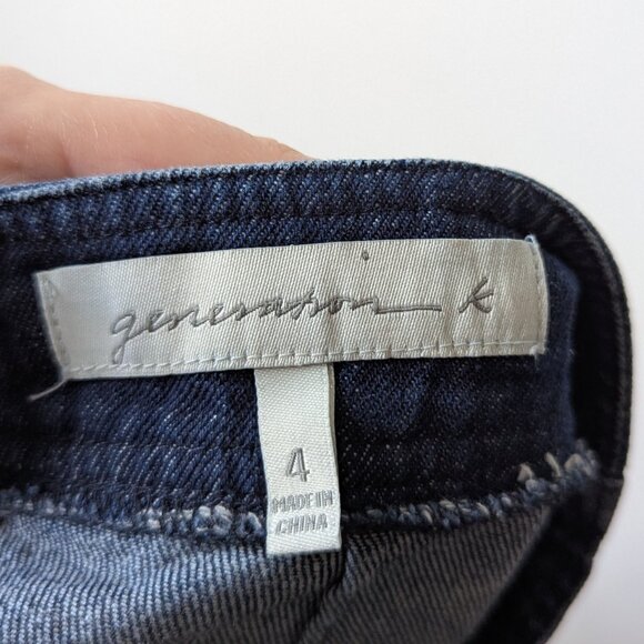 Generation K Asymmetrical Demin Mini Jean Skirt Size 4 - Picture 7 of 10